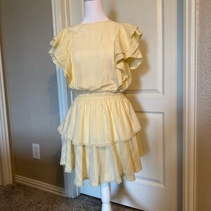 Shabby Chic Soft Yellow Dress